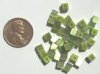 40 4mm Olive Fiber Optic Cubes